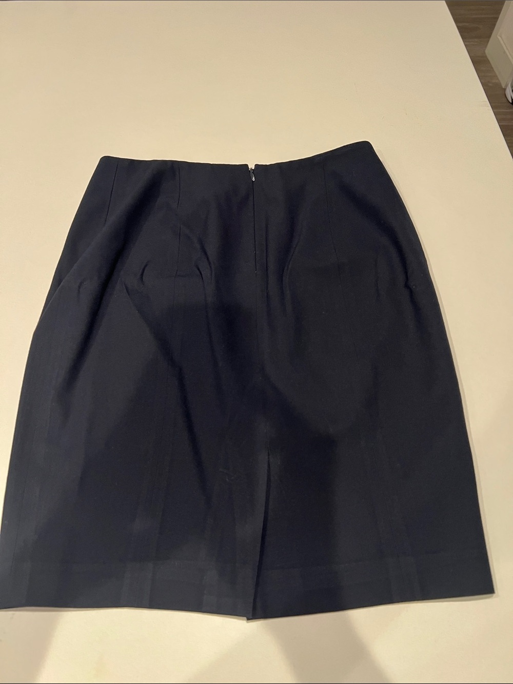 Ann Taylor Navy Women's Blazer and Skirt Suit - Picture 5 of 6